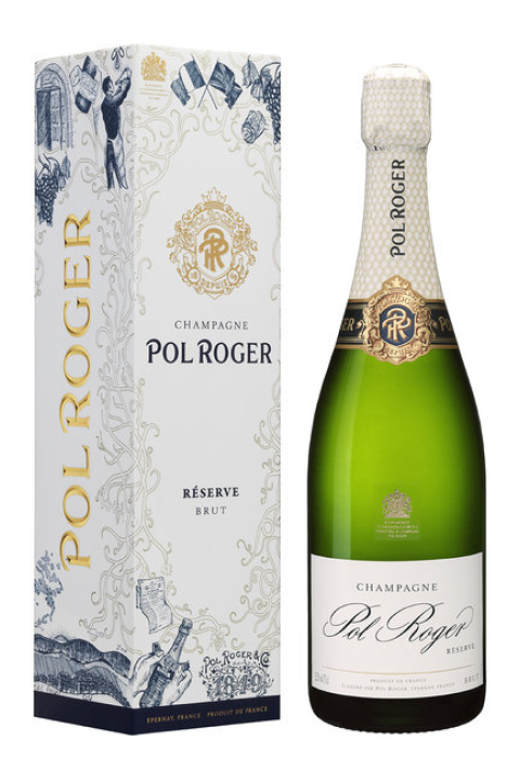 6本まとめて　Pol Roger Réserve Brut シャンパン Champagne Pol Roger Brut Reserve NV (750ml) – Wine Colony
